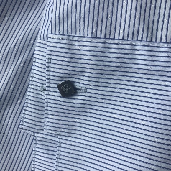 Off-the-shoulder striped cotton shirt - Picture 6 of 6